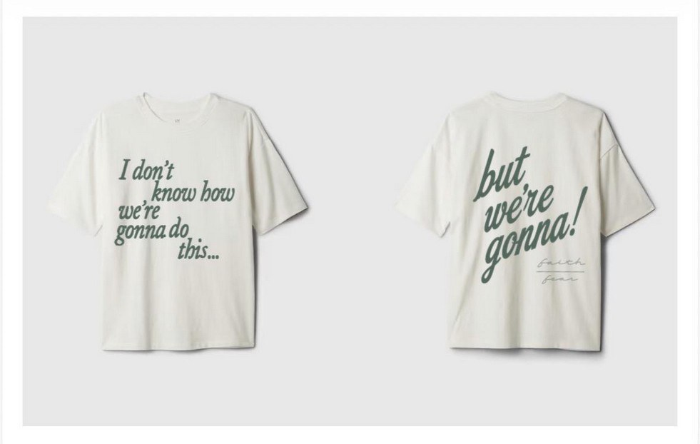 “I don’t know how we’re gonna do this… but we’re gonna!” t-shirt, front and back